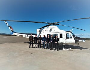 During the meeting, not only they got a better understanding of the wide range of activities related to emergencies such as civil protection and forest fire fighting, mainly with helicopters. Pegasus Aero Group Photo