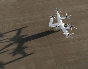 Joby hopes to type certify its eVTOL aircraft and launch commercial passenger services by 2025. Joby Aviation Image