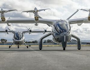 Archer’s Midnight aircraft in the front and Maker in the rear. - Archer Photo