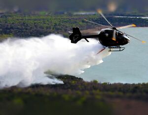 The H145 Fire Attack System has a capacity of 260 US gallons (985 liters). DART Aerospace Photo