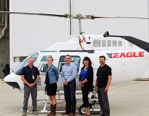 This Eagle Copters Bell 206B Jet Ranger donated to the Southern Alberta Institute of Technology for training in its aircraft maintenance engineer (AME) program. Eagle Copters Photo