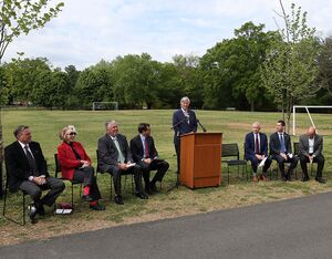 At an event at the Fairlington Community Center in Arlington, Va., representatives of four municipal governments in Northern Virginia announced their decision to fund a one-year extension to continue the data collection and analysis. HAI Photo