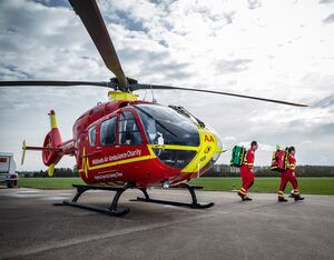 Midlands Air Ambulance Charity started with one temporary helicopter in 1991, and now operates a fleet of three air ambulance helicopters and three critical care cars. Midlands Air Ambulance Charity/Facebook Photo