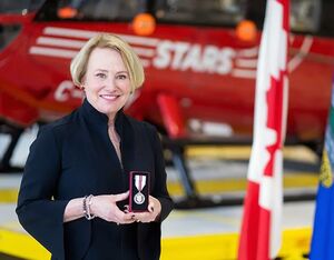 Andrea Robertson, president and CEO of STARs, is a recipient of Queen Elizabeth II’s Platinum Jubilee Medal. STARS Photo