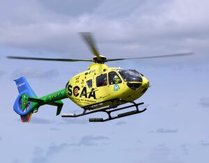 Scotland’s Charity Air Ambulance operates two Airbus H135 helicopters. Graeme Hart Photo/ Perthshire Picture Agency