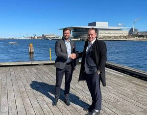 Sigurd von Bülow, CEO of Nordic eVTOL Networks, and Christophe Lapierre, CEO of Sigma Air Mobility. Nordic Photo