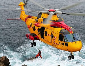 Thirteen of 16 AW101/CH-149 “Cormorant” search-an-rescue helicopters will be upgraded in Canada. Mike Reyno Photo