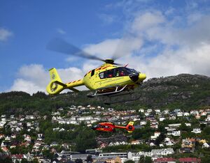 Norwegian Air Ambulance operates all 13 HEMS bases in Norway and all four bases in Denmark using a 100 percent Helionix-equipped fleet of H135s and H145s. Airbus Helicopters Photo