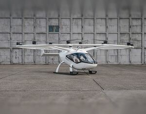 Volocopter expects to receive a final certification of its commercial eVTOL aircraft, the VoloCity, from the European Union Aviation Safety Agency (EASA) in 2024. Volocopter Photo