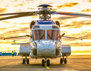 The Sikorsky S-92 helicopter two CT7-8A turboshaft engines from GE Aerospace. Lockheed Martin Photo