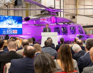 To celebrate the occasion Leonardo held a commemorative event at its helicopter production line, attended by multiple generations of Leonardo employees. Leonardo Photo