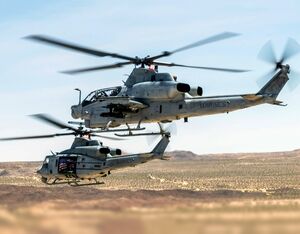 Viper and Venom provide air support during National Training Center Rotation 23-07. LCpl Alexander Devereux Photo