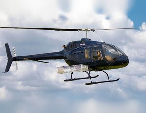 The Bell 505 Heli-Utility-Basket is the latest in DART’s line of baskets. DART Aerospace Photo