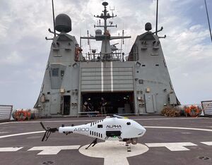 Alpha Unmanned Systems’ most innovative product is the Alpha 900, a helicopter designed and manufactured primarily for maritime missions. AUS Photo