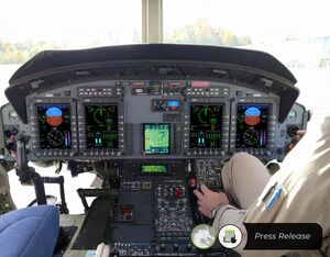 The new glass cockpit retrofit kit benefits include reduced pilot workload, increased precision and improved situational awareness. Bell Photo