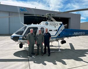The company has completed a law enforcement mission suite upgrade for Fontana PD’s newest Airbus H125 helicopter. CNC Technologies Photo