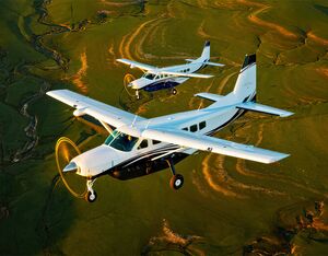 Cessna Caravans in flight - Textron Photo