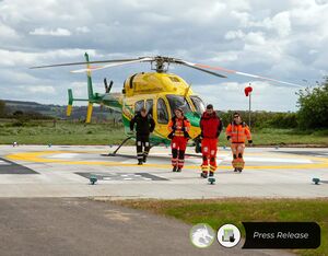 The helipad was funded by a £321,000 donation from the HELP Appeal. HELP Appeal Photo