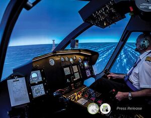 An Entrol H15/EC155 FNPT trainer. The company, based in Madrid, Spain, produces a range of FNPT and FTD simulators, for both fixedand rotary-wing aircraft, used around the world. Entrol Photo