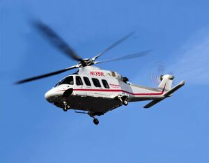 Honeywell’s Epic 2.0 Phase 8 avionics package will be added to the AW139’s type certificate for both new production and retrofit installations. Here, Honeywell’s AW139 performs a demo flight at Heli-Expo 2020. Skip Robinson Photo