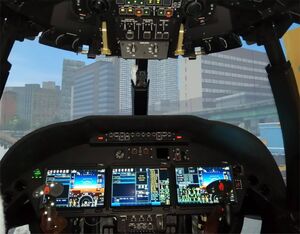 The world’s first full flight simulator of the AW609 is set to arrive in Philadelphia in summer 2020. Leonardo Photo