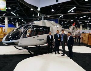 The SH09 helicopters are to be dedicated to urban air mobility operations with Ascent Flights Global. Kopter Photo