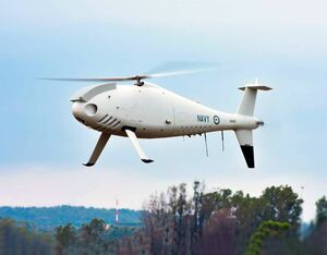 The Camcopter S-100 system has been equipped with an L3 Harris Wescam MX-10, among other things. Schiebel Photo