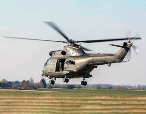 A Royal Air Force Puma helicopter takes off from RAF Benson on its way to Kinloss Barracks in Moray on March 27. The military has stepped up its work in Scotland as part of the ongoing UK Government response to coronavirus. RAF photo