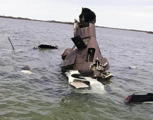 The accident aircraft was resting almost vertically in water that was approximately five feet deep. The tail boom fractured approximately 42 inches from the tail boom attachment point, according to a report published by Bell. News 5 Belize File Photo