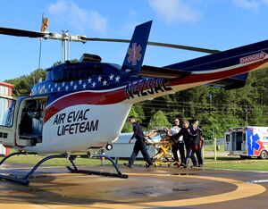 Air Evac Lifeteam is one of the AAMS members working daily to provide critical care transport services. Mark Mennie/AAMS Photo