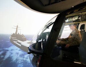 Four test pilots with experience in seaborne operations with the German military and in the private sector have tested the pilot assistance system and given it the thumbs-up. Technical University of Munich Photo