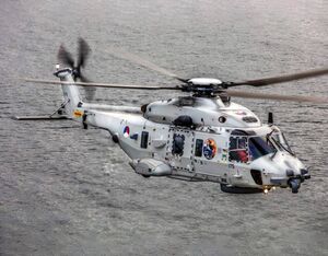 A Dutch NH90, similar to the one that crashed July 19 near Aruba, killing two. Greg Caygill Photo