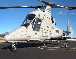 Kaman was awarded a contract to reactivate two U.S. Marine Corps unmanned K-Max helicopters last year. Here, one of the aircraft equipped with Near Earth’s autonomy package. Near Earth Autonomy Photo