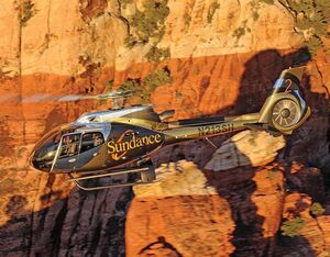 Sundance Helicopters’ fleet included the Airbus H130 (pictured) and the AS350 B2. Anthony Pecchi Photo