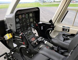 Wysong installed a number of avionics components to complete the 407HP conversion for Helicopter Express. Wysong Photo