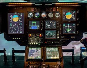 Heliseven’s new Garmin GTN 650/750 avionics package has the same cockpit arrangement as its training helicopter, which is beneficial for student pilots. Entrol Photo