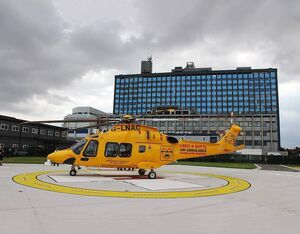 The new helipad was constructed in close proximity to the hospital’s emergency department to ensure a quick transfer. HELP Appeal Photo
